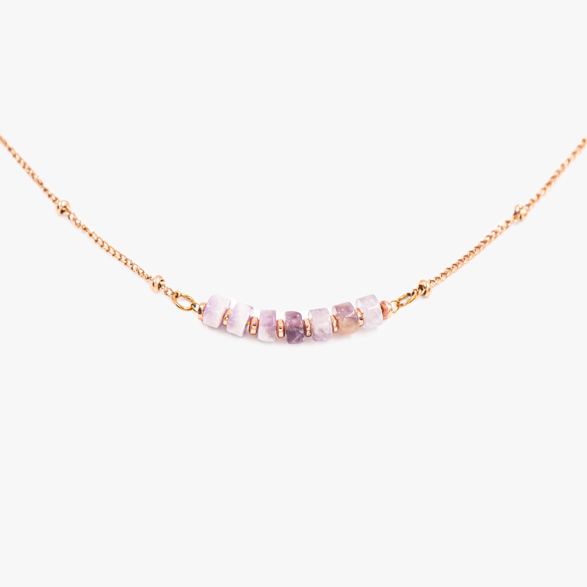 Collier PIANA en pierres Améthyste - SLOYA
